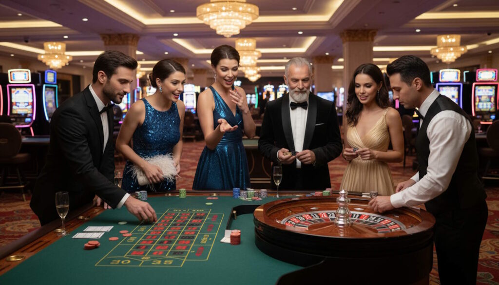 Unterhaltung im Casino