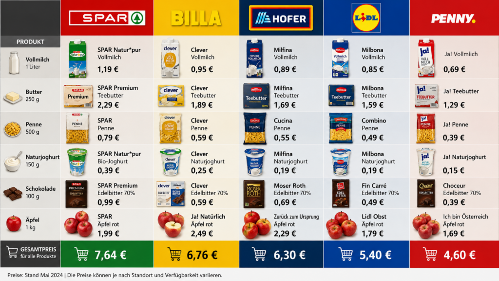 Welche Supermarkt-Eigenmarke ist die beste? Preis- und Qualitätsvergleich 3 ChatGPT Image 18. Juli 2026 11 30 23