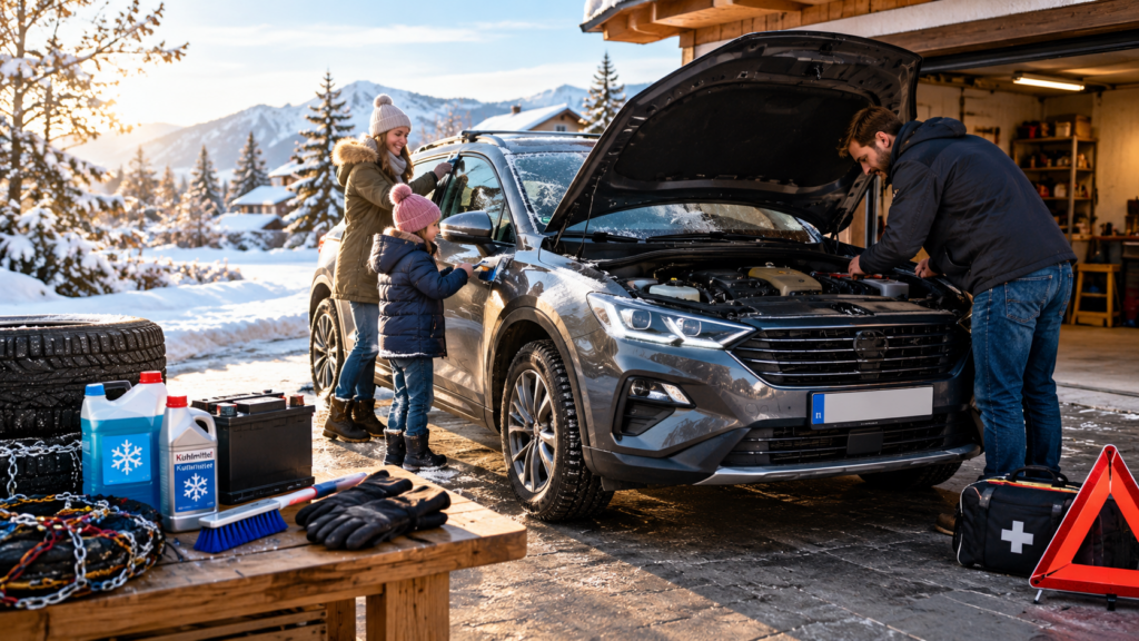 Auto winterfest machen: Diese Checkliste hilft 2 Familienauto winterfest machen