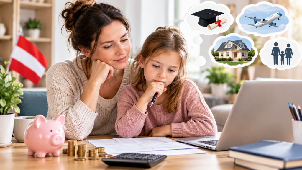 Familienbeihilfe in Österreich: Höhe, Anspruch und Antrag 2 Gemeinsam Zukunft planen am Kuechentisch